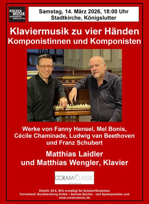 Klaviermusik zu vier Händen „Komponistinnen und Komponisten“