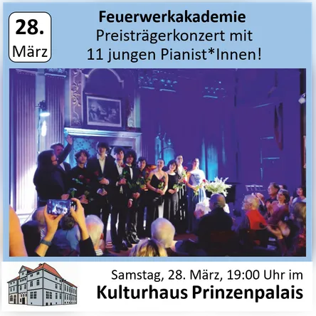 Feuerwerkakademie – Preisträgerkonzert mit 11 jungen Pianist*Innen!